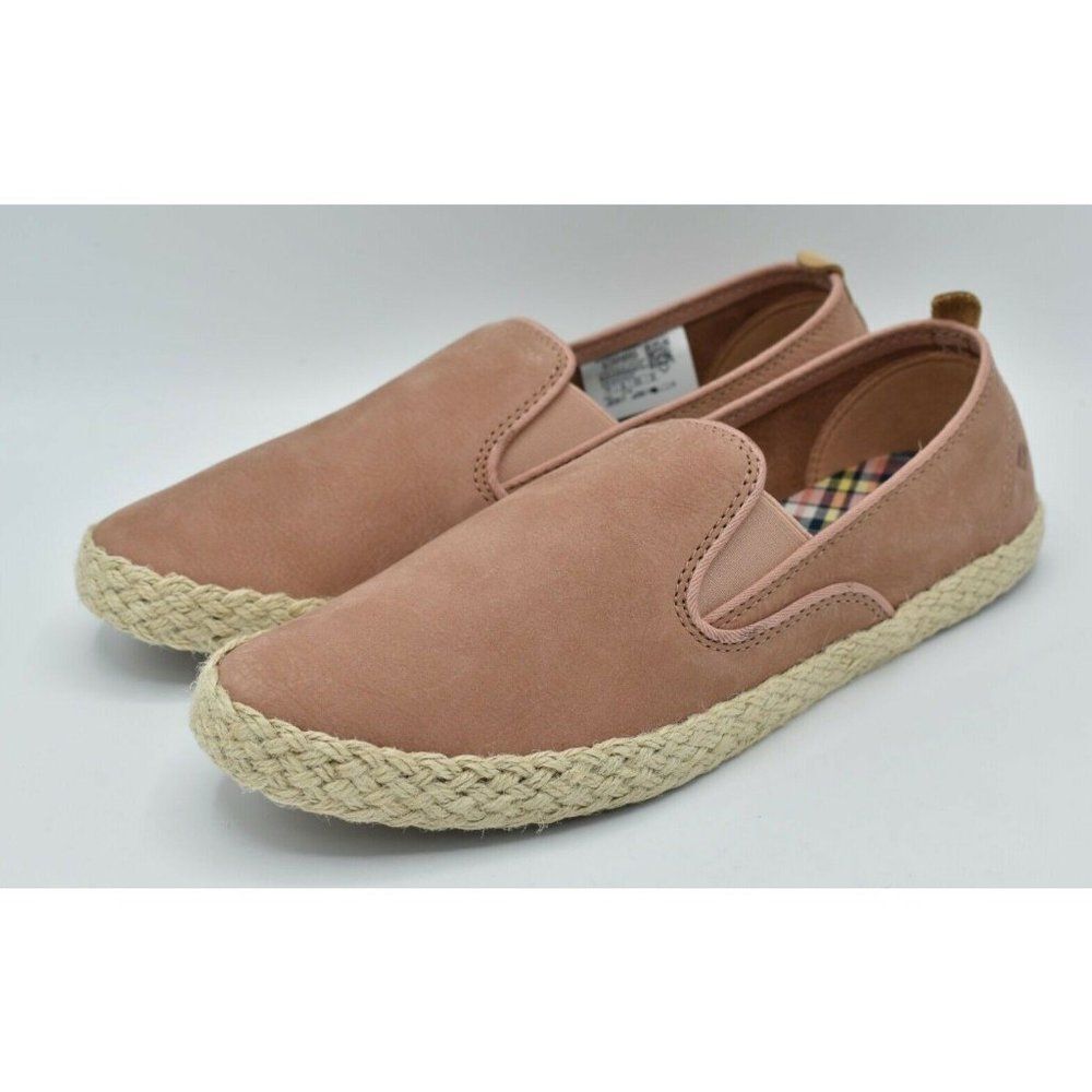 Sperry Womens Size 7 M Sailor Blush Jute Slip On Shoes STS84893
